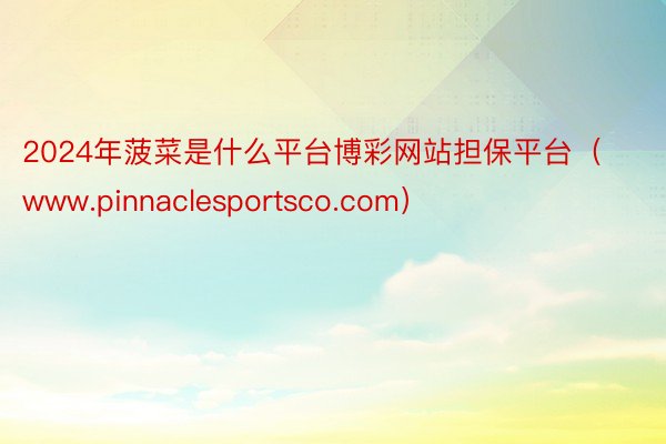 2024年菠菜是什么平台博彩网站担保平台（www.pinnaclesportsco.com）