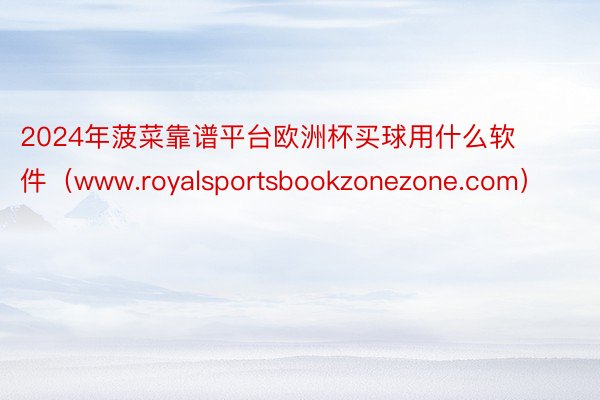 2024年菠菜靠谱平台欧洲杯买球用什么软件（www.royalsportsbookzonezone.com）